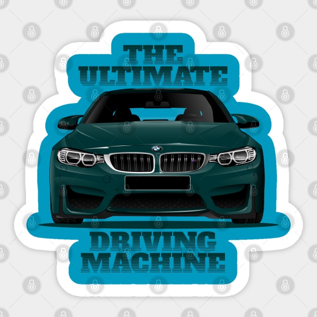 BMW M4 01 Sticker by aredie19